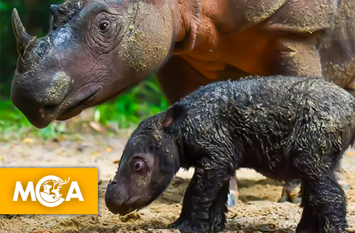Un double miracle inespéré : deux rhinocéros de Sumatra attendent des petits !
