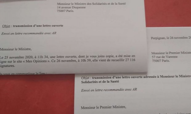 Petition : Lettre ouverte adressée à Monsieur Olivier Véran, Ministre des Solidarités et de la Santé