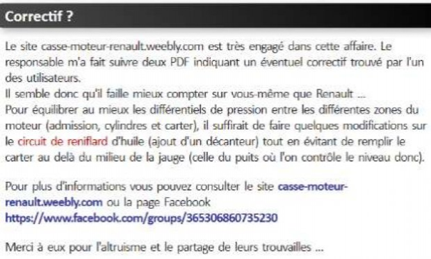 Petition : Alerte défaillances moteurs Renault-Nissan...