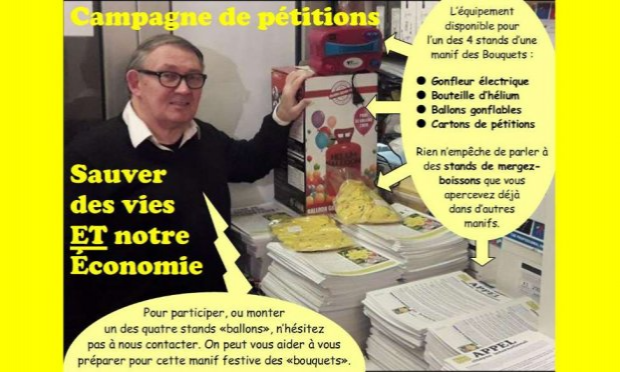 Petition : Covid :  APPEL citoyen pour sauver des vies (et l’économie !)