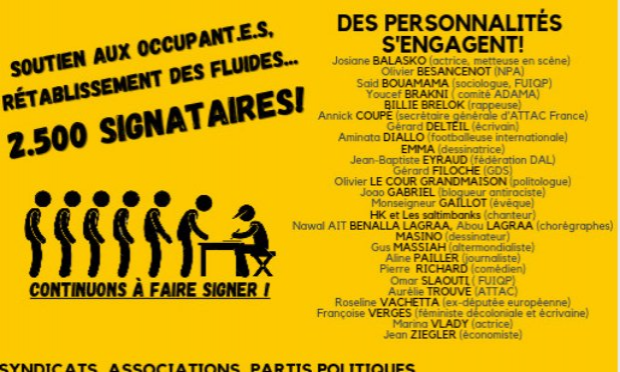 Petition : Rétablissement de l'eau, du chauffage et de l'électricité dans les 8 logements sociaux réquisitionnés par des familles sans-logis avec le soutien de DAL dans le quartier de l'Abbaye (Grenoble) et relogement pour toutes et tous !