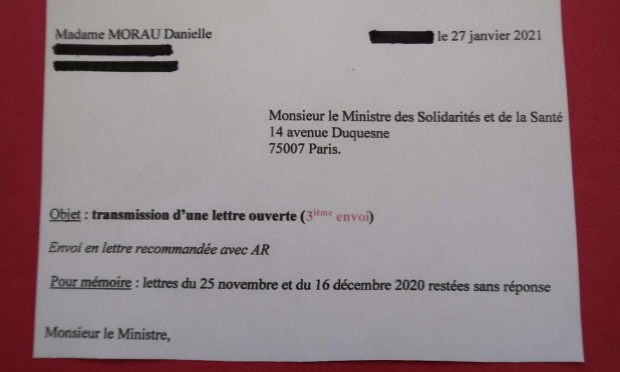 Petition : Lettre ouverte adressée à Monsieur Olivier Véran, Ministre des Solidarités et de la Santé