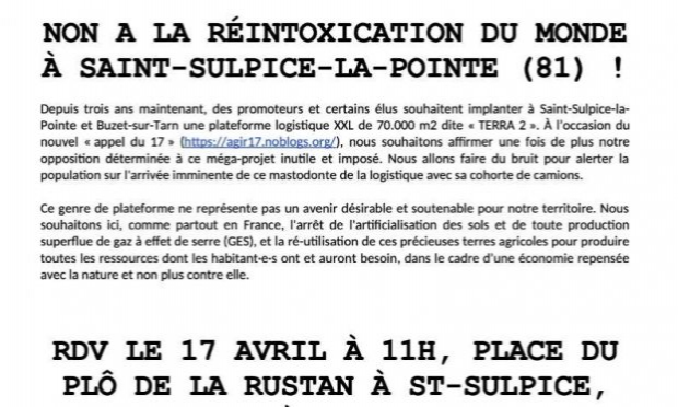 Petition : Stop à la plateforme logistique XXL Terra 2