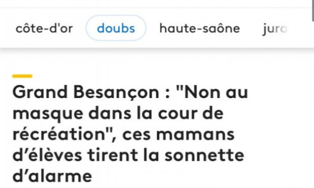 Petition : Le sport et la récréation sans masques à l'école