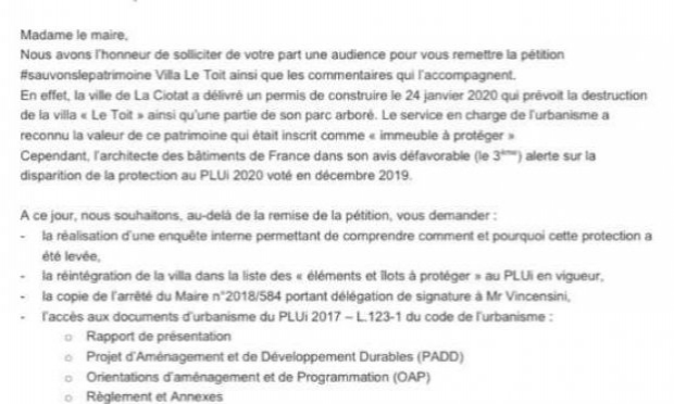 Petition : Sauvons le patrimoine de La Ciotat