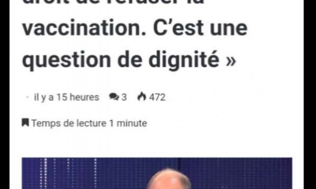 Petition : NON à la vaccination obligatoire des soignants !