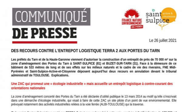 Petition : Stop à la plateforme logistique XXL Terra 2