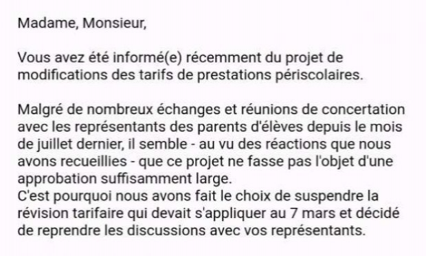 Petition : La Garenne Colombes - Non à la hausse exponentielle des tarifs périscolaires !