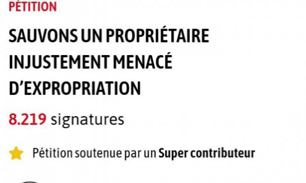 Petition : Sauvons un propriétaire injustement menacé d’expropriation