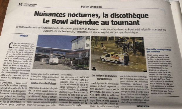 Petition : Boîte de nuit Le Bowl en zone résidentielle, une hérésie ! La délocalisation est la solution !