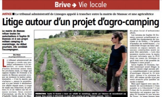Petition : Demande de recours gracieux pour l'obtention de notre permis d'aménager pour la création d'un camping en agrotourisme.