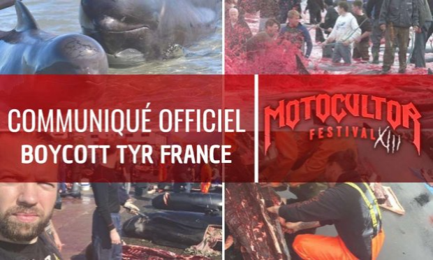 Petition : Festival Motocultor : le groupe de rock TYR est pour le massacre des dauphins, boycottons le !