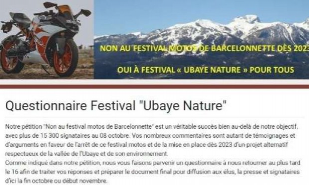 Petition : Non au festival motos de Barcelonette dès 2023 ! Oui à un festival 