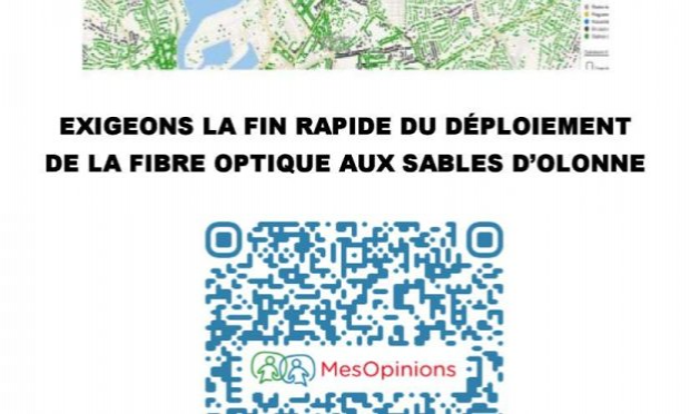 Petition : Exigeons la fin rapide du déploiement de la fibre optique aux Sables d'Olonne et à la Roche-sur-Yon !