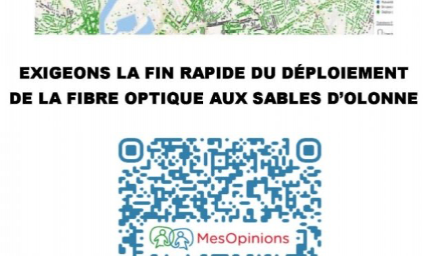 Petition : Exigeons la fin rapide du déploiement de la fibre optique aux Sables d'Olonne et à la Roche-sur-Yon !