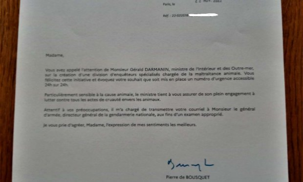 Petition : Pour la création d'un numéro d'urgence unique en France contre la maltraitance animale