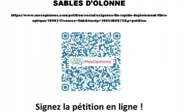 Petition : Exigeons la fin rapide du déploiement de la fibre optique aux Sables d'Olonne et à la Roche-sur-Yon !