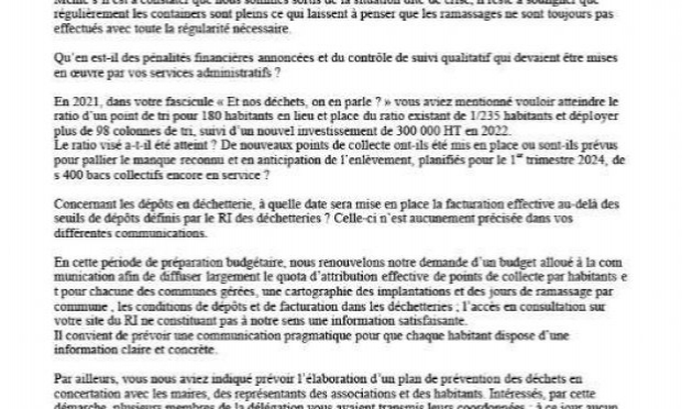 Petition : Honteux, scandaleux le ramassage des ordures ménagères à La Verdière !