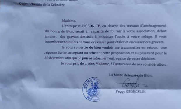 Petition : Aidez-moi à rendre accessible le chemin de mon refuge pour animaux SVP !