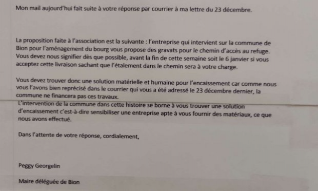 Petition : Aidez-moi à rendre accessible le chemin de mon refuge pour animaux SVP !