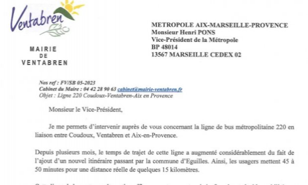 Petition : Rétablir la liaison directe du bus 220 entre Ventabren et Aix en Provence