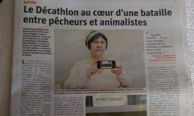 Petition : Decathlon Ecully : Cessez de vendre des poissons pour qu’ils soient torturés !