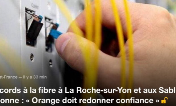 Petition : Exigeons la fin rapide du déploiement de la fibre optique aux Sables d'Olonne et à la Roche-sur-Yon !
