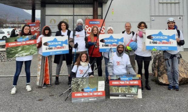 Petition : Decathlon Grésy-sur-Aix, cessez d’alimenter la torture des animaux !