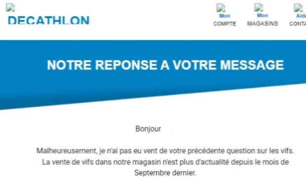 Petition : Les deux Decathlon de Reims doivent arrêter d’alimenter la cruauté envers les animaux !