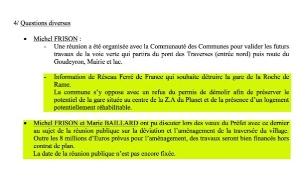 Petition : Contre l'aménagement de la RN94 à la Roche de Rame entraînant la destruction de maisons !