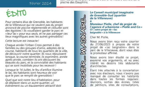 Petition : Non au projet de transformation du lac de la Villeneuve prévu par les élus de Grenoble !