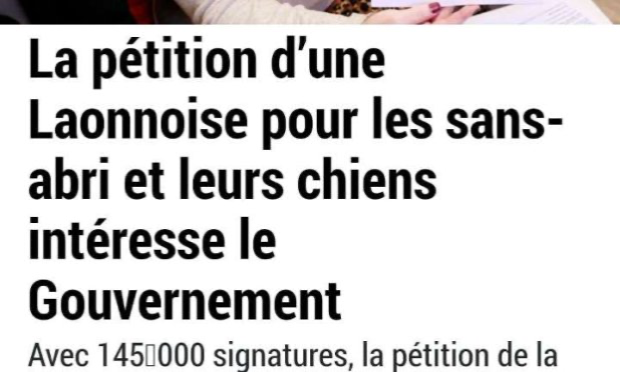 Petition : Pour la création de centres d'hébergement des personnes sans abri et de leur(s) chien(s) dans toute la France