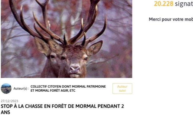 Petition : Pour la création d'une réserve naturelle sur le Lot 4 de la forêt de Mormal