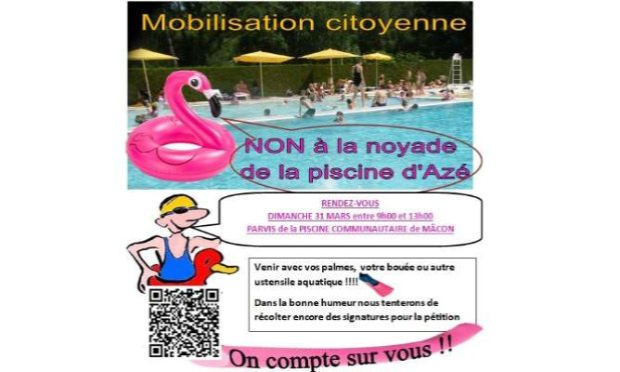 Petition : Non à la fermeture de la piscine communautaire d'Aze au public !