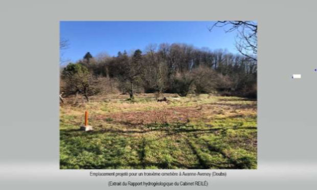 Petition : Absurdité de l'emplacement projeté pour un nouveau cimetière à Avanne-Aveney (25) !