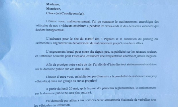 Petition : Respectez le code de la route : Stop au stationnement à la sauvage à Noisy-sur-Ecole