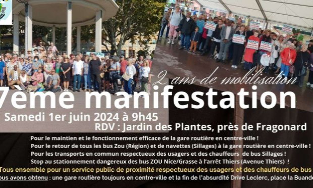 Petition : Non au transfert de la gare routière de Grasse du centre-ville à la gare SNCF !