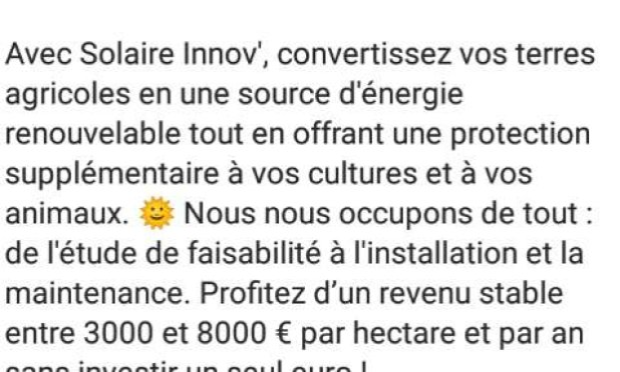 Petition : Agrivoltaïsme, un système durable ?