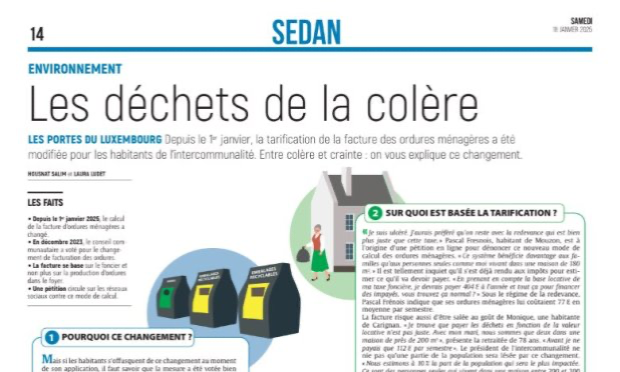 Petition : Modification du calcul des ordures ménagères sur les portes du Luxembourg