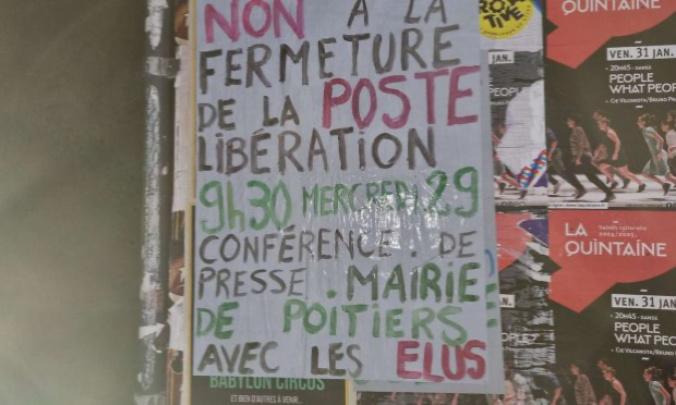 Petition : Non à la fermeture du bureau de poste Poitiers Libération