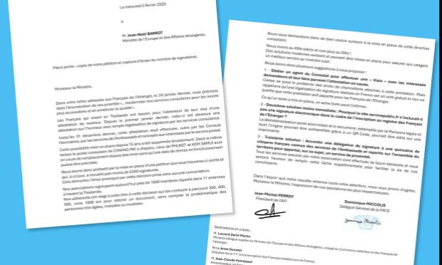 Petition : Certificat de revenus de français en Thaïlande - pour une procédure administrative humaine