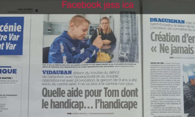 Petition : Justice pour Tom enfant en situation de handicap exclu du centre aérée et de la cantine !