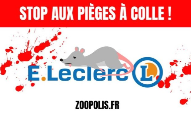 Petition : Leclerc Meyzieu, merci de cesser de vendre des pièges à colle !