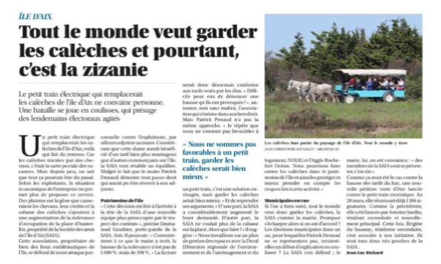 Petition : Non au petit train touristique sur l'Île d'Aix !