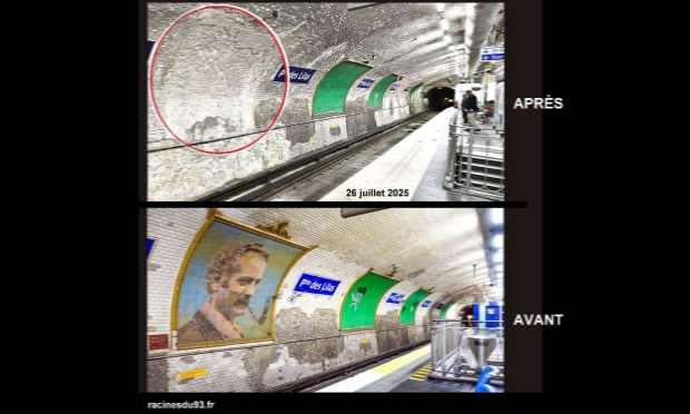 Petition : Sauver les 3 mosaïques de Georges BRASSENS, à la station Porte des Lilas