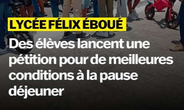 Petition : Stop à l'expulsion des élèves du lycée Félix Eboué !