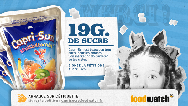 Capri-Sun Multivitamin : beaucoup trop sucré pour les enfants !
