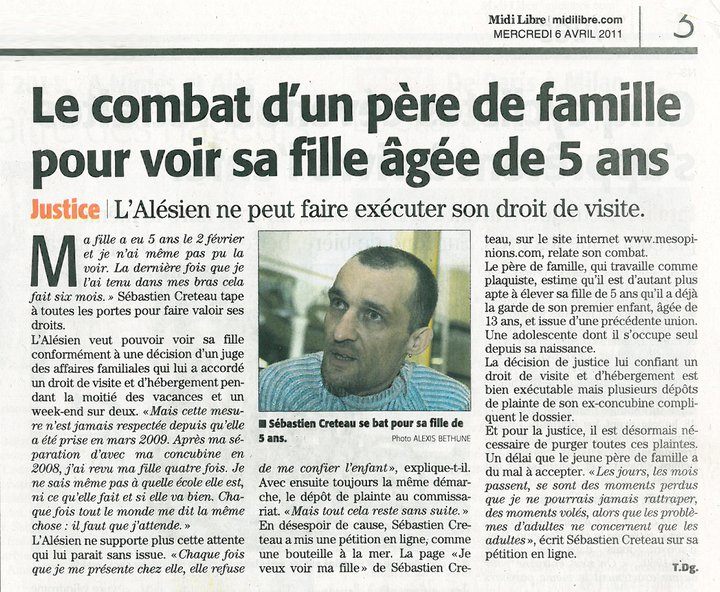 J'ai toujours pas vu ma fille