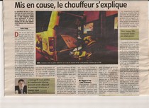 Soutien au chauffeur du car Auxerre - Saint Florentin