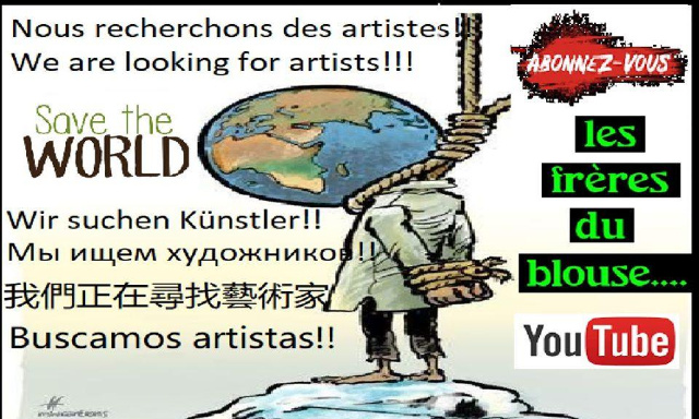 le bonheur sur terre....la fin des guerres....la propret&eacute; des mers... YouTube les fr&egrave;res du blouse abonnez vous ....mercis...